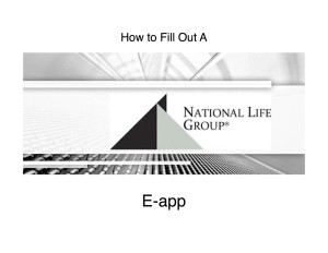 How to fill out a national life group e-app final