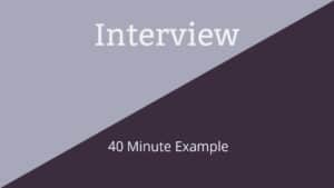 40 Full Interview